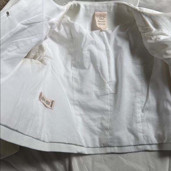 🆕 Cinq à Sept Ayala Braided Stretch Denim Crop Jacket - Picture 6 of 17